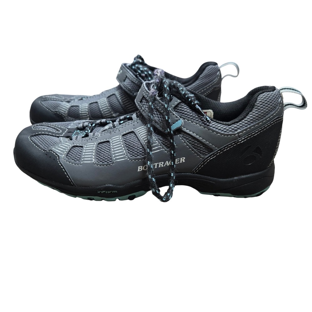 Bontrager SSR MTB WSD Womens Cycling Shoes Gray Teal SPD Cleats Size‎ 7.5